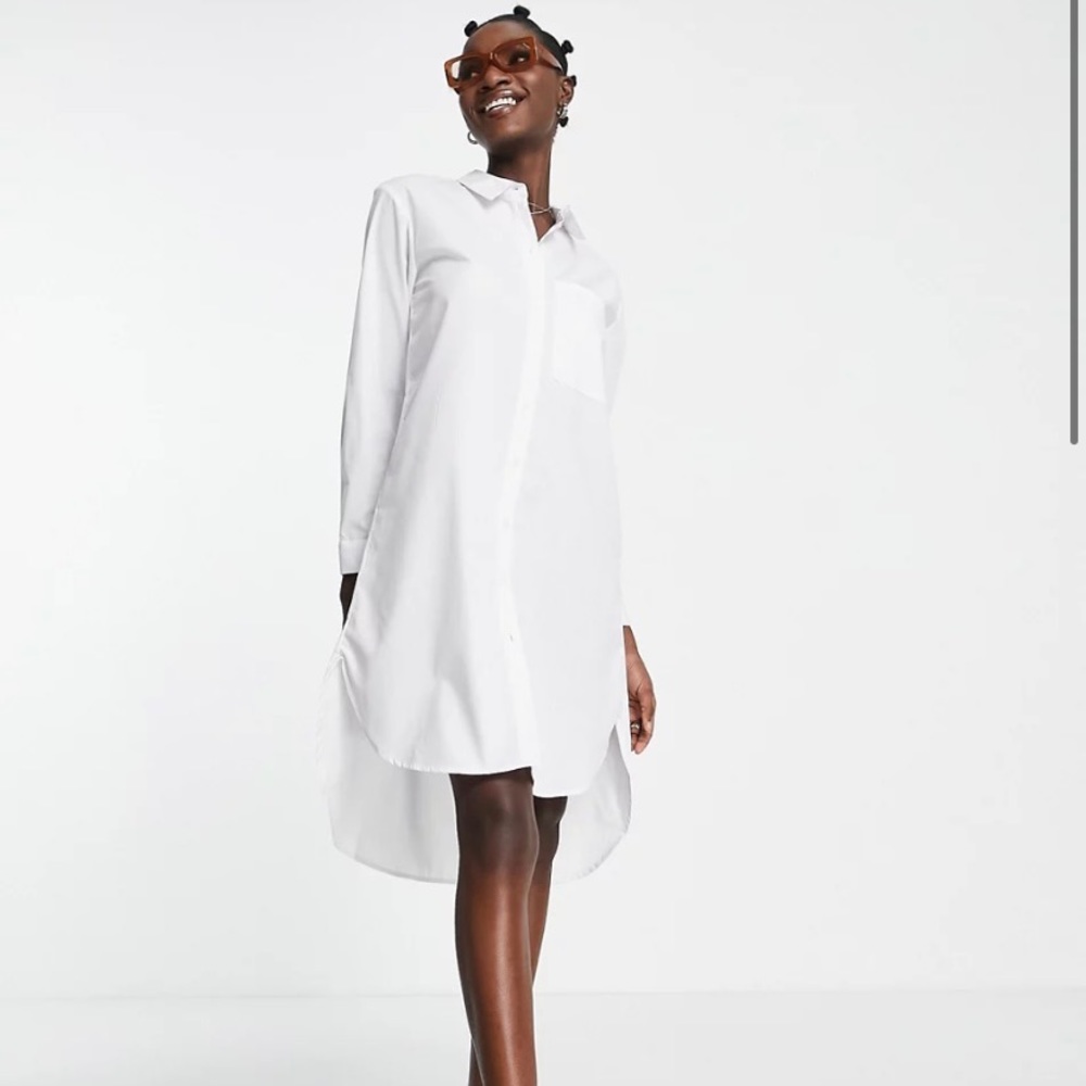 Vero Moda shirt dress in white